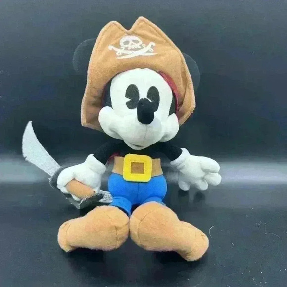 Disney Other - Mickey Mouse 12" Pirates of the Caribbean Plush Disney Parks